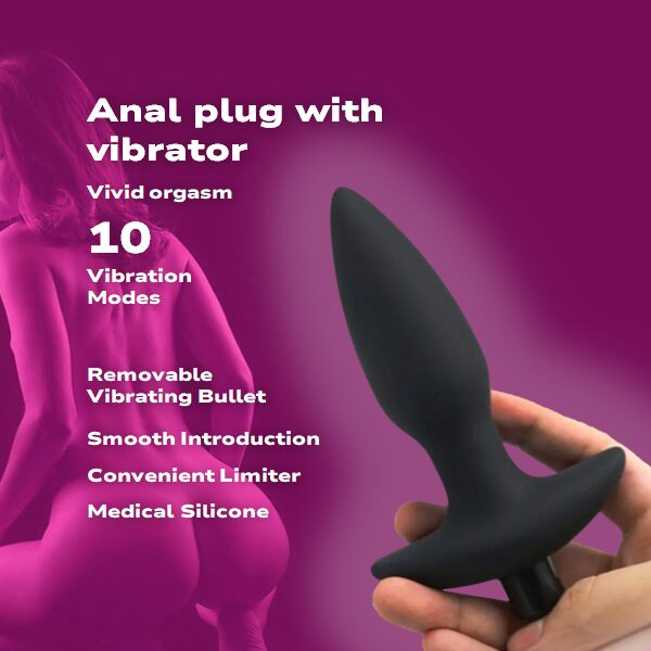 Anal plug with vibro bullet
