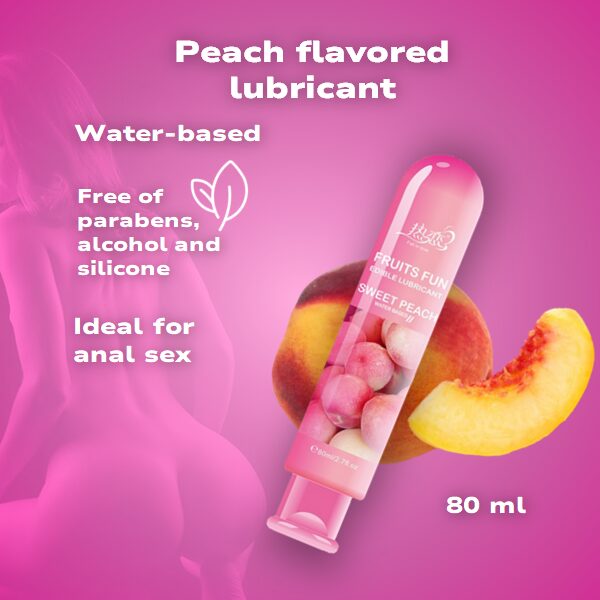 Lubricant with Peach Flavor