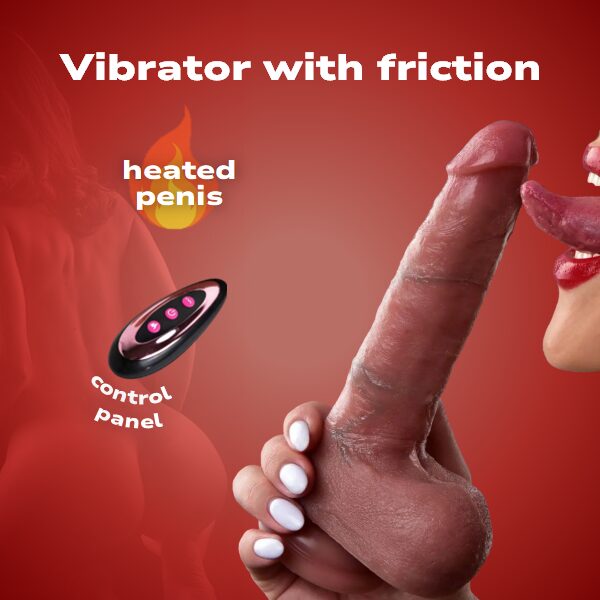Realistic Dildo with Friction, Vibration and Heating