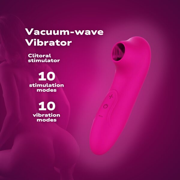 Vacuum vibrator clitoral stimulator 